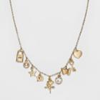 Shiny Charm Necklace - Wild Fable Bright Gold