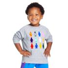 Toddler Lego Minifigures Long Sleeve Graphic Sweatshirt - Lego Collection X Target Gray