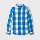 Boys' Long Sleeve Button-down Shirt - Cat & Jack Blue