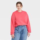 Women's Plus Size Sweatshirt - A New Day Pink