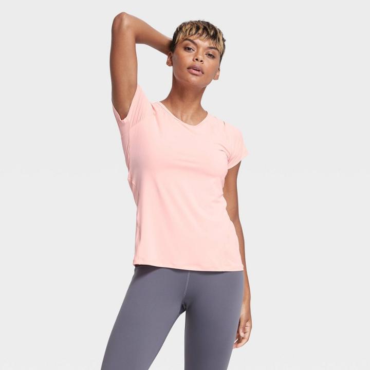Women's Short Sleeve Run T-shirt - All In Motion Pink