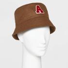 Women's Bucket Hat With Varsity Letter - Wild Fable Brown