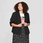 Women's Plus Size Blazer - A New Day + Vital Voices - Black