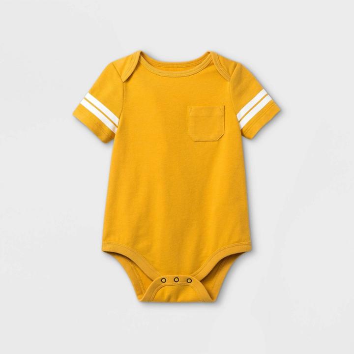 Baby Boys' Pocket Short Sleeve Bodysuit - Cat & Jack Yellow