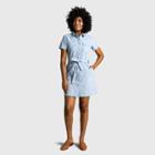 Women's United By Blue Organic Chambray Button-down Shirtdress - Chambray Indigo