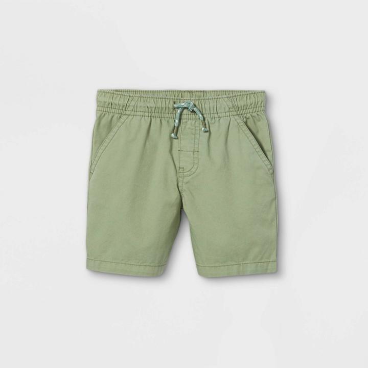 Toddler Boys' Woven Pull-on Shorts - Cat & Jack Pale Green