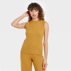 Women's Crewneck Pullover Sweater Vest - Who What Wear Yellow