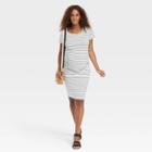 Short Sleeve Essential T-shirt Maternity Dress - Isabel Maternity By Ingrid & Isabel Black