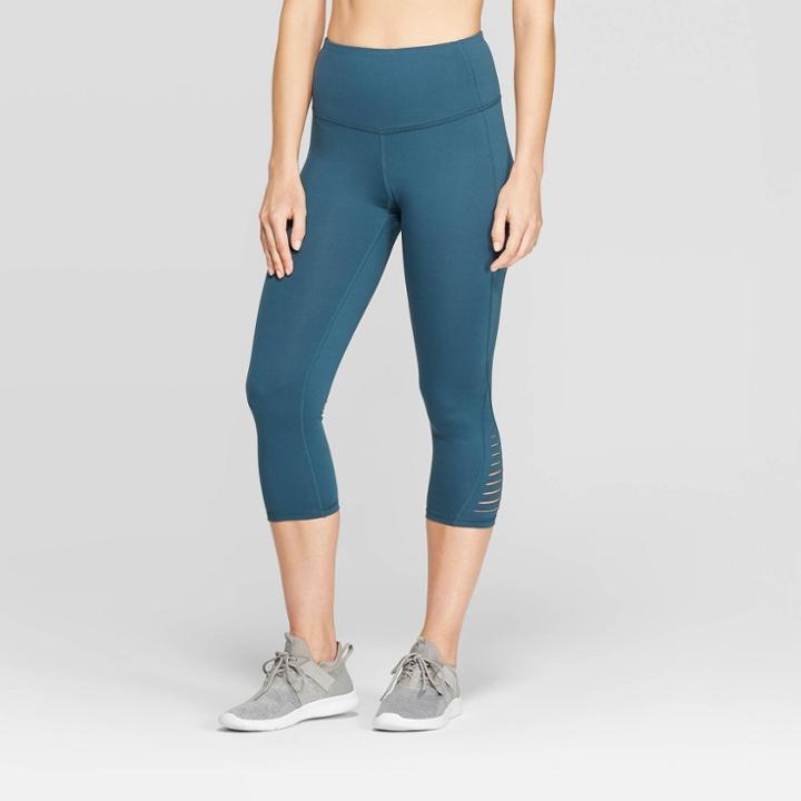 Women's Everyday High-waisted Capri Leggings 20 - C9 Champion Jade (green)