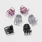 Glitter And Metallic Claw Clip Set 6pc - Wild Fable