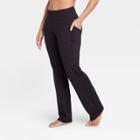 Women's Contour Curvy Mid-rise Straight Leg Pants With Power Waist 28.5 - All In Motion Black Xs - Short, Women's