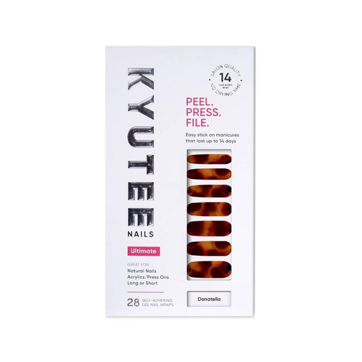 Kyutee Nails Peel. Press. File. Instant Gel Polish Manicure - Donatella