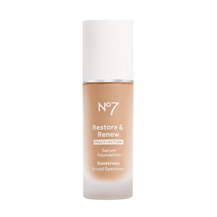 No7 Restore & Renew Multi Action Serum Foundation Spf 30 - Warm Ivory