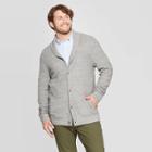 Men's Big & Tall Button-up Mock Neck Sweater - Goodfellow & Co Gray
