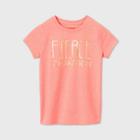Petitegirls' Short Sleeve 'fierce Champion' Graphic T-shirt - Cat & Jack Neon Pink