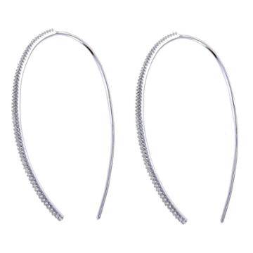 Prime Art & Jewel Sterling Silver Cz Hook Wire Earrings, Girl's