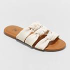 Women's Maddie Knotted Slide Sandals - Shade & Shore Cream