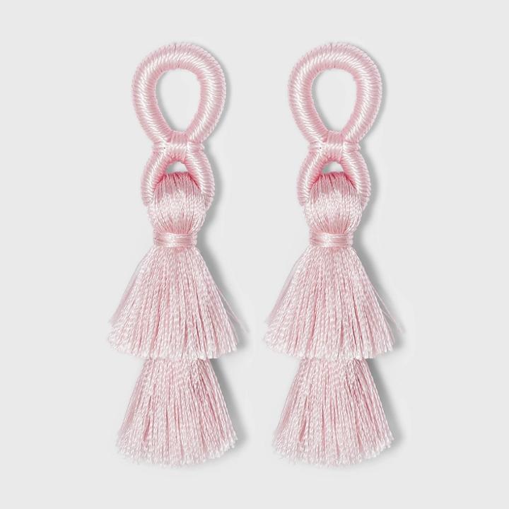 Sugarfix By Baublebar Stacked Tassel Earrings - Blush Pink