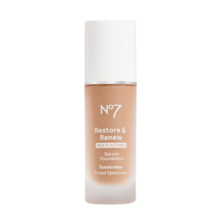 No7 Restore & Renew Multi Action Serum Foundation Spf 30 - Warm Beige