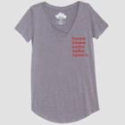 Women's Short Sleeve Humu Humu Graphic T-shirt - Awake Heather Gray