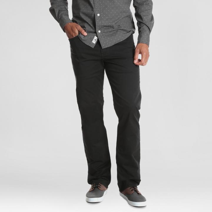 Wrangler Men's Straight Fit Jeans With Flex - Black