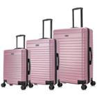 Inusa Deep Lightweight 3pc Hardside Spinner Luggage Set - Rose Gold