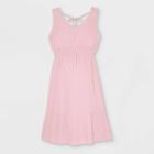 Sleeveless Double Weave Tie Back Maternity Dress - Isabel Maternity By Ingrid & Isabel Lilac