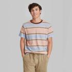 Men's Printed Regular Fit Short Sleeve Crewneck T-shirt - Original Use Brown/jacquard