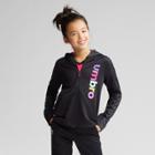 Umbro Girls' Printed Tech Fleece Full Zip Hoodie - Black