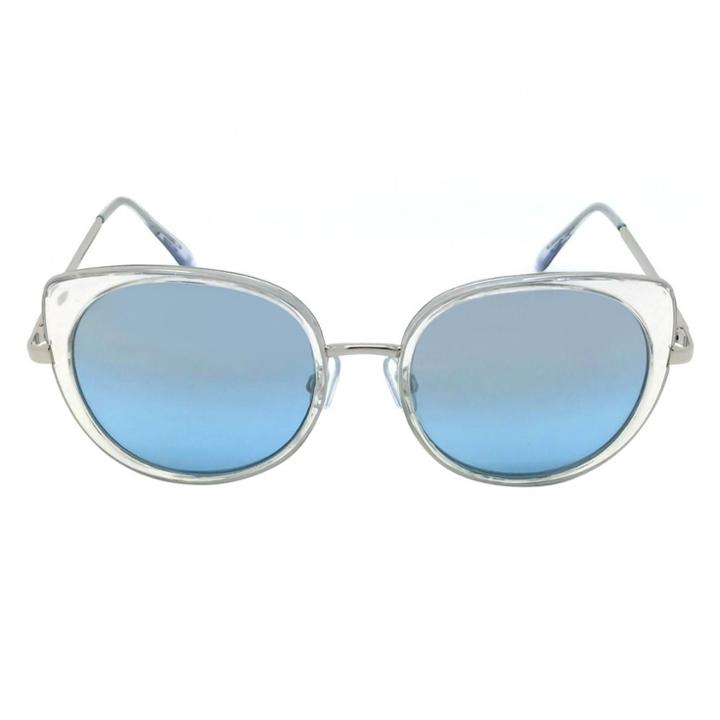 Target Women's Oversized Sunglasses - Clear/silver