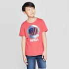 Boys' Americana Nasa Flip Sequin Short Sleeve T-shirt - Red
