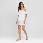 Women's Cold Shoulder Dress - Lily Star (juniors') White