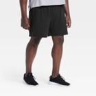 Men's Big & Tall Fleece Shorts - All In Motion Black Xxxl