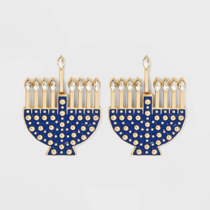 Sugarfix By Baublebar 'eight Nights' Statement Earrings - Blue