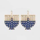 Sugarfix By Baublebar 'eight Nights' Statement Earrings - Blue