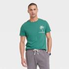 Men's Regular Fit Schwinn Short Sleeve T-shirt - Goodfellow & Co Dark Green