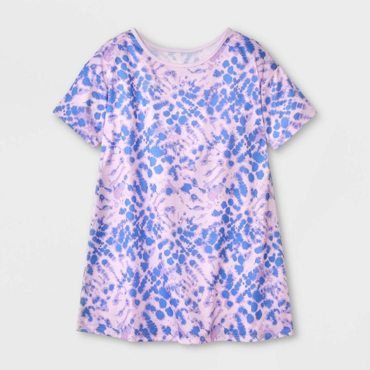 Girls' Nightgown - Cat & Jack Tie-dye Purple