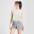 Women's Faux Suede Tassel Trim Top - Soul Cake (juniors')