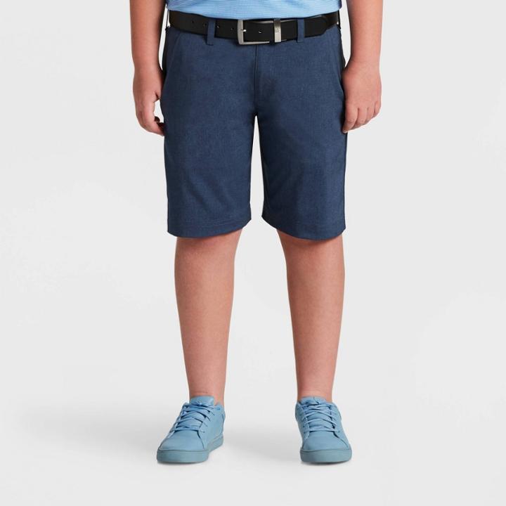 Jack Nicklaus Boys' Heather Golf Shorts - Navy
