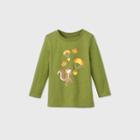 Toddler Boys' Long Sleeve Squirrel Parachute Graphic T-shirt - Cat & Jack Green