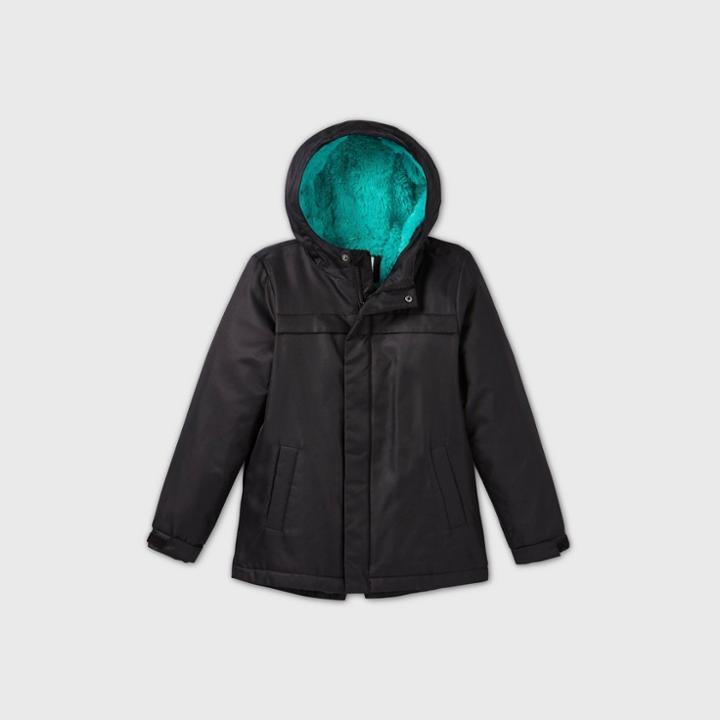 Girls' Playground Parka Jacket - Cat & Jack Black