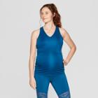 Maternity Active Geo Mesh Tank Top - Isabel Maternity By Ingrid & Isabel Blue