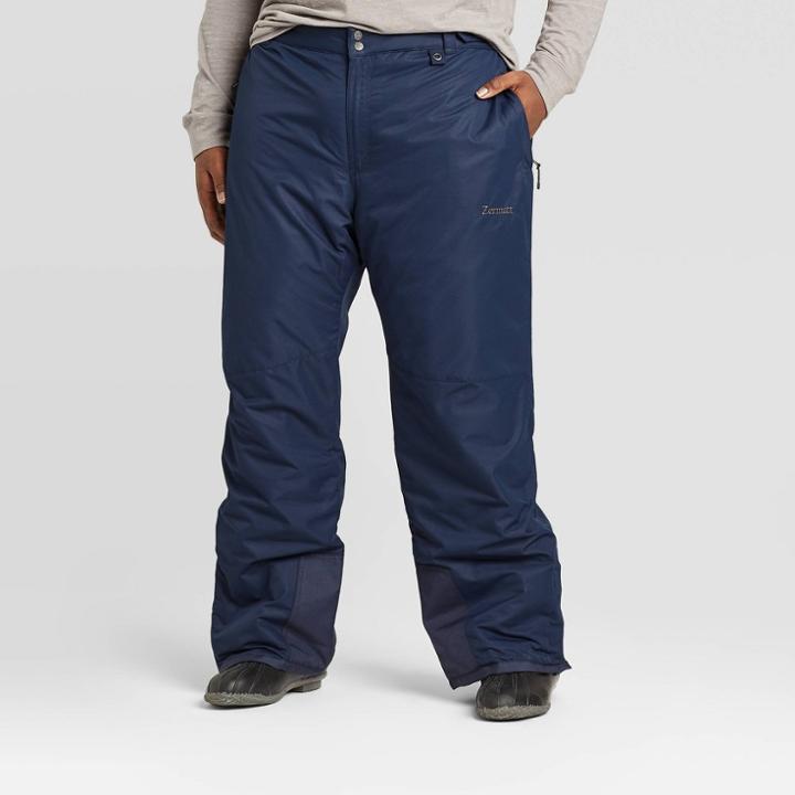 Men's Big & Tall Outdoor Snow Pants - Zermatt Blue Night 4xl, Blue Black