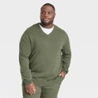 Men's Big & Tall V-neck Pullover - Goodfellow & Co Green
