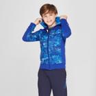 Boys' Printed Tech Fleece Full Zip Hoodie - C9 Champion Blue Camo Print