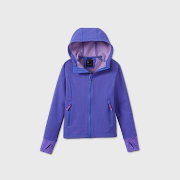 Project Phoenix Girls' Woven Fleece Jacket - All In Motion Purple