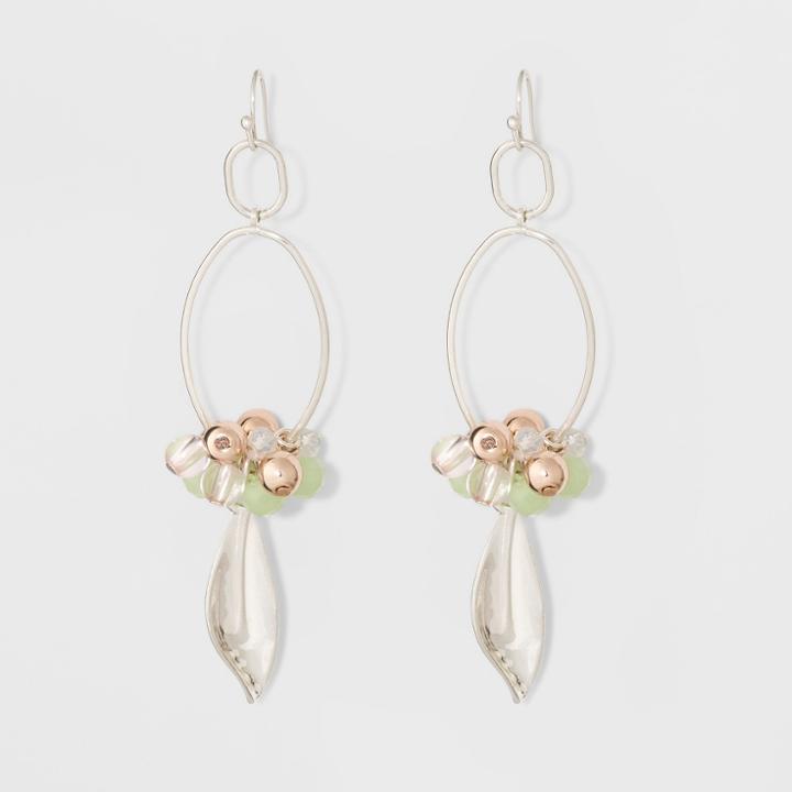 Glitzys & Leaf Fish Hook Earrings - A New Day,