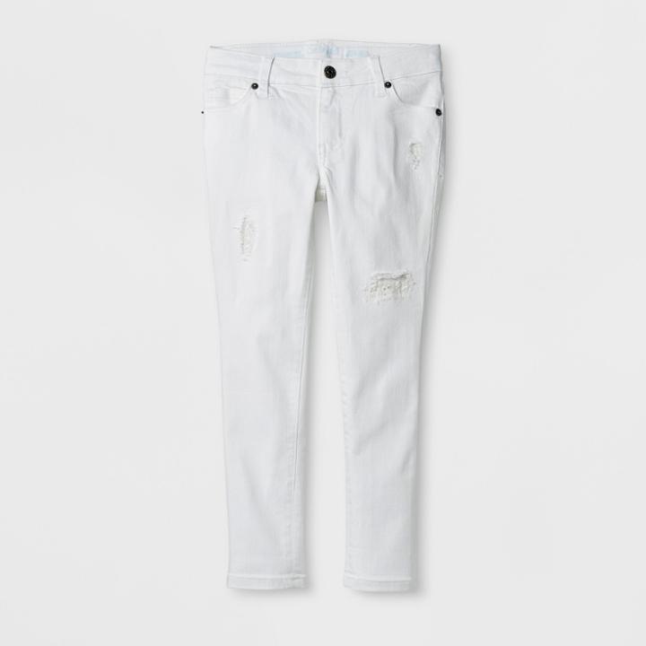 Plus Size Girls' Super Skinny Cropped Jeans - Cat & Jack White