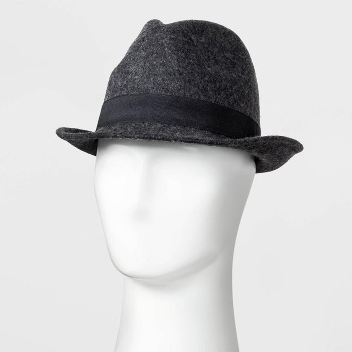 Target Men's Wool Fedora - Goodfellow & Co Gray