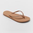 Women's Capri Flip Flop Sandals - Shade & Shore Bronze